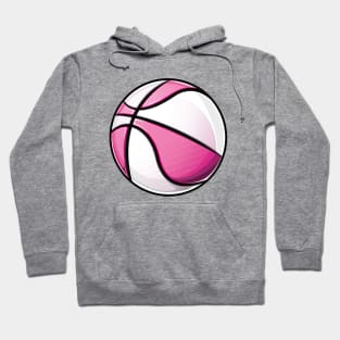 Basketball pink and white Hoodie